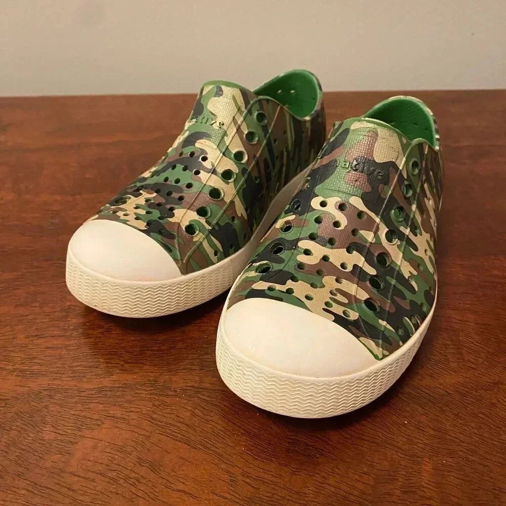 Native Kids Jefferson Camo Slip-On Shoes C11 - Picture 2 of 4
